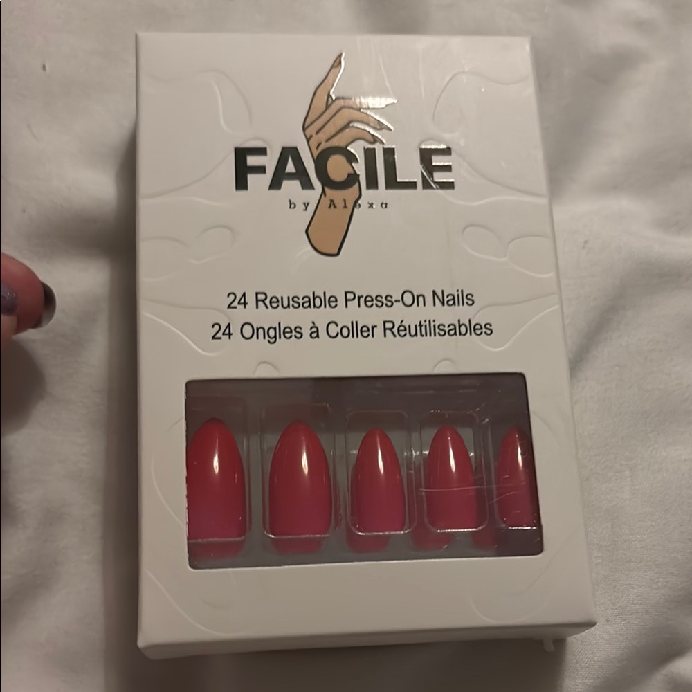 Facile Reusable Press-On Nails - Red